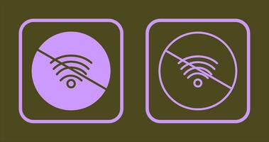 geen wifi-pictogram vector