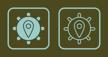 locatie-instellingen pictogram vector