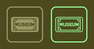 museum label icoon vector