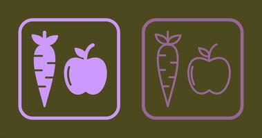 fruit en groenten icoon vector