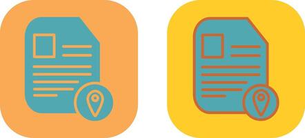 document locatiepictogram vector