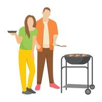 bbq grill concepten vector