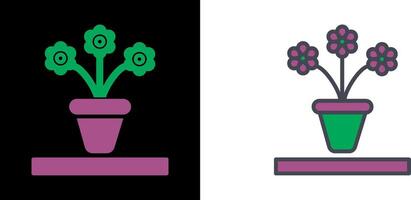 bloempot icoon vector