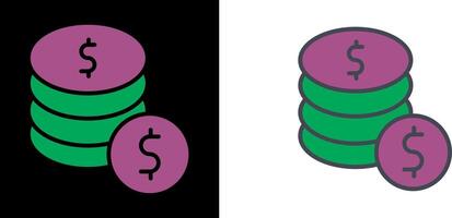 dollar munten pictogram vector