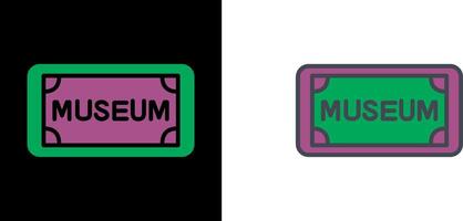 museum label icoon vector