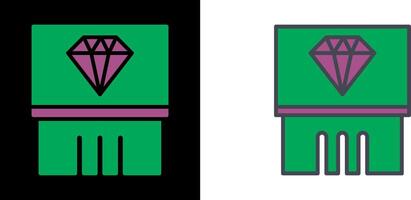 diamant exposeren icoon vector