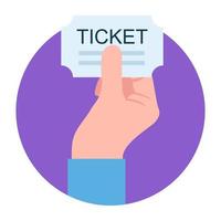 trendy ticketconcepten vector