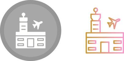 luchthaven gebouw icoon vector