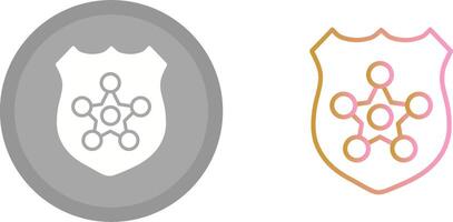 politie badge icoon vector