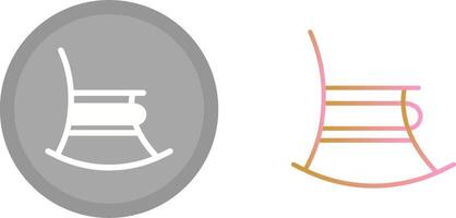 schommelen stoel icoon vector