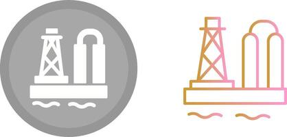 pictogram olieplatform vector