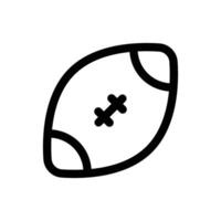 gemakkelijk rugby icoon. de icoon kan worden gebruikt voor websites, afdrukken Sjablonen, presentatie Sjablonen, illustraties, enz vector
