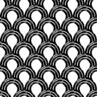 esthetisch hedendaags afdrukbare naadloos patroon met abstract lijn, punt, vorm borstel beroerte in zwart en wit kleuren. boho achtergrond in minimalistische stijl illustratie voor behang kleding stof vector