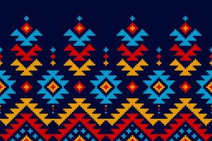 kleding stof Mexicaans stijl. meetkundig etnisch naadloos patroon in stam. aztec kunst ornament afdrukken. ontwerp voor achtergrond, behang, illustratie, kleding stof, kleding, tapijt, textiel, batik, borduurwerk. vector