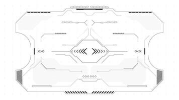 abstract futuristische hud koppel ontwerp vector