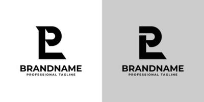 brieven lp of pl monogram logo, geschikt voor bedrijf met lp of pl initialen vector