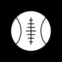 sport- bal glyph omgekeerd icoon vector