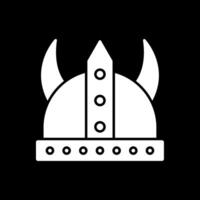 viking glyph omgekeerd icoon vector