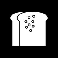 toast glyph omgekeerd pictogram vector