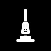 stofzuiger glyph omgekeerd pictogram vector