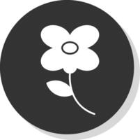 saffloer glyph grijs cirkel icoon vector