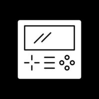 game Boy glyph omgekeerd icoon vector