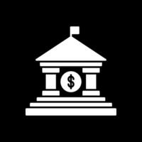 pictogram bank glyph omgekeerd vector