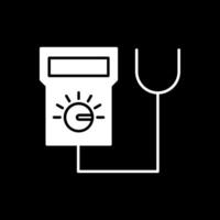 tester glyph omgekeerd pictogram vector