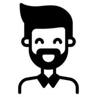 baard icoon voor web, app, infografisch, enz vector