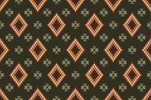 Navajo tribal naadloos patroon. inheems Amerikaans ornament. etnisch zuiden western decor stijl. boho meetkundig ornament. pixel naadloos patroon. Mexicaans deken, tapijt. geweven tapijt illustratie. vector
