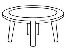 houten koffie tafel illustrator vector