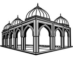 moskee concept illustratie vector