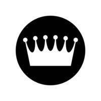 kroon pictogrammen. Koninklijk kroon illustratie symbool. koning logo of teken. vector