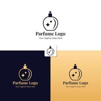 parfum logo sjabloon ontwerp met een luxueus en elegant stijl vector