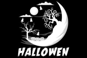 halloween retro vintage ontwerp vector