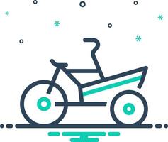 mengen icoon voor lading fiets vector