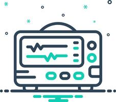 mixpictogram voor monitor vector