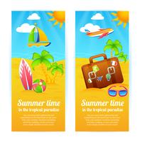 Zomervakantie Banners vector