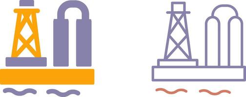 pictogram olieplatform vector