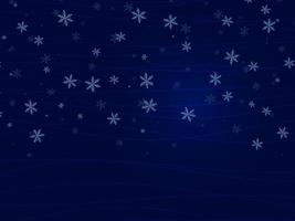 sneeuwval op een donkerblauwe achtergrond. sneeuwvlokken vallen 's nachts. winter vectorillustratie. vector