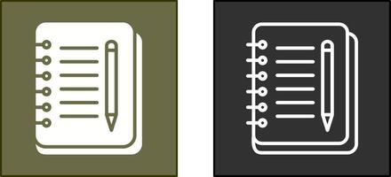 notitieboekje en pen icoon vector
