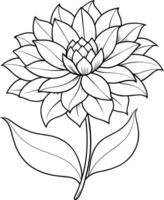 een tekening van een lotus bloem met bladeren en bladeren vector