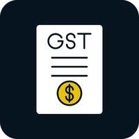 gst glyph twee kleur icoon vector