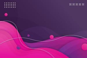 abstracte geometrische dynamische vorm overlapt gradiënt paars roze achtergrond banner vector