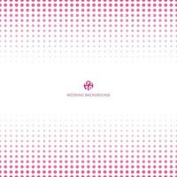 abstracte halftone roze kleur op witte achtergrond voor trouwkaart vector