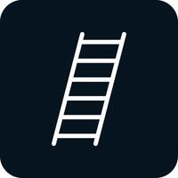 ladder glyph twee kleuren icoon vector