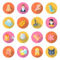 Allergie Icon Flat vector