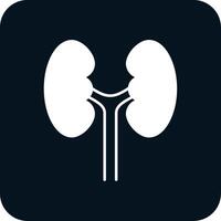 urologie glyph twee kleur icoon vector