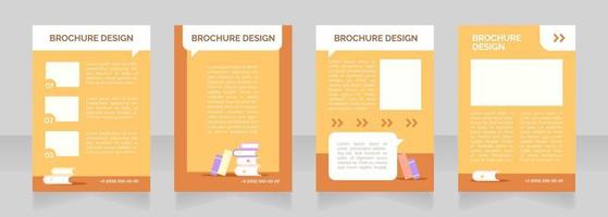 technische school promo blanco brochure lay-outontwerp vector