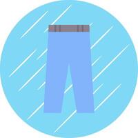 broek vlak blauw cirkel icoon vector